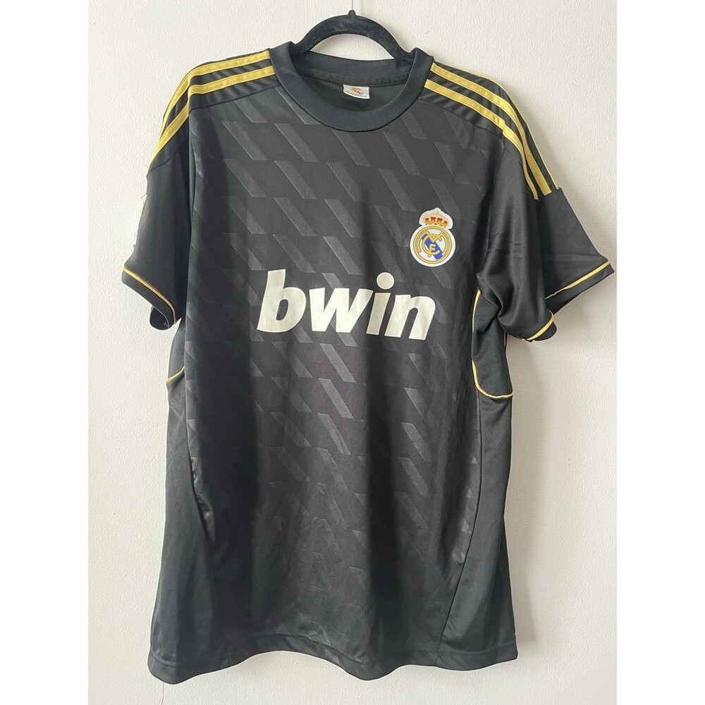 Real Madrid Ronaldo 7 Soccer Football Fan Jersey Shirt Black Gold L / 3XL Bwin